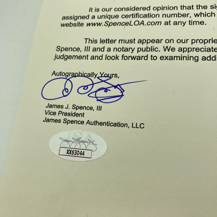 Kid Nichols Ty Cobb Jimmie Foxx Cy Young Tris Speaker HOF Signed Baseball PSA