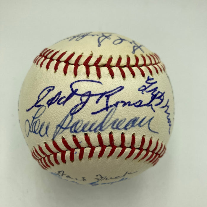 Stunning 1960's Hall Of Fame Multi Signed Baseball 22 Sigs PSA & Beckett COA