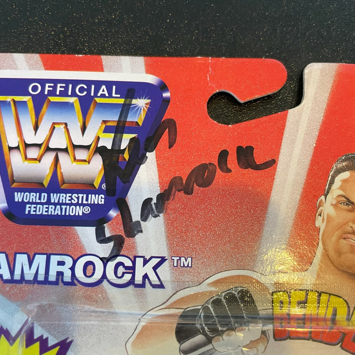 Ken Shamrock Signed 1997 Just Toys Bendems Series #7 Action Figure WWF