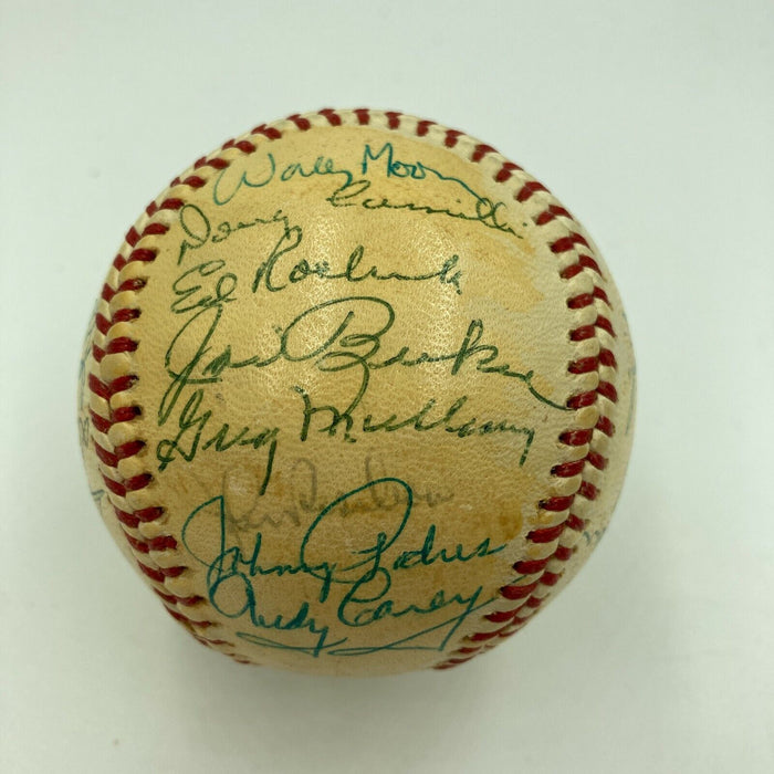 1963 Los Angeles Dodgers World Series Champs Team Signed Baseball JSA COA