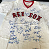 1975 Boston Red Sox AL Champs Team Signed Game Model Jersey Carl Yastrzemski JSA