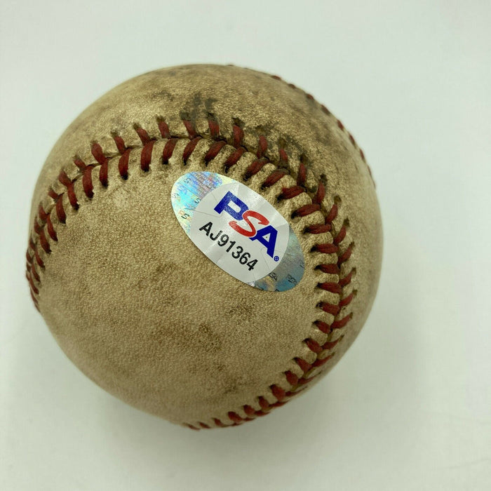 JEFF BURROUGHS Signed Game Used 1970's  American League Baseball PSA DNA COA