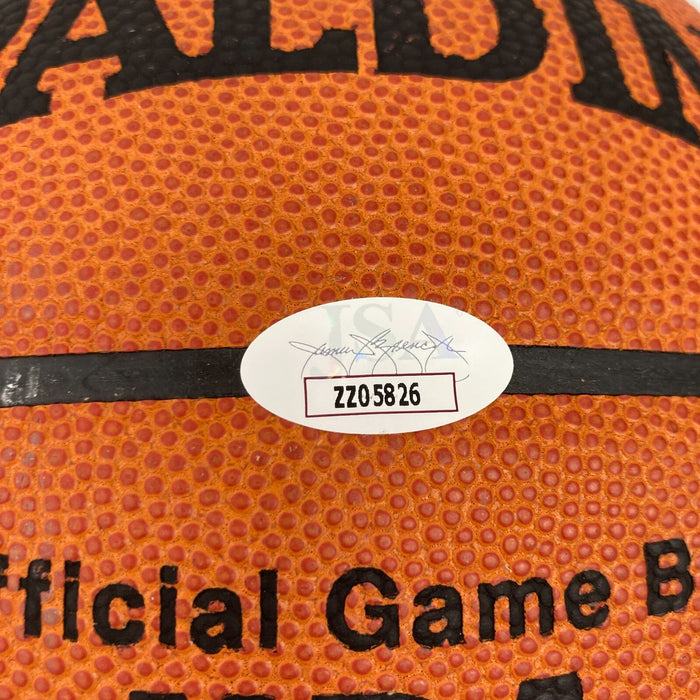 Bill Russell Full Name Signed Heavily Inscribed STAT Basketball JSA COA