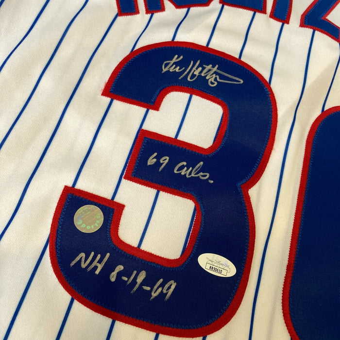 Ken Holtzman No Hitter Signed Inscribed Authentic Chicago Cubs Jersey JSA COA