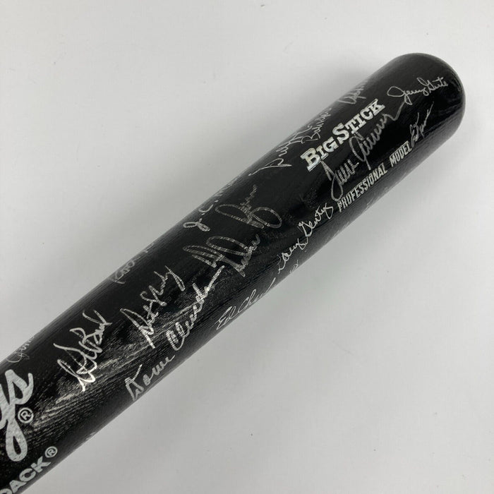 1969 New York Mets World Series Champs Team Signed Bat Nolan Ryan Tom Seaver JSA