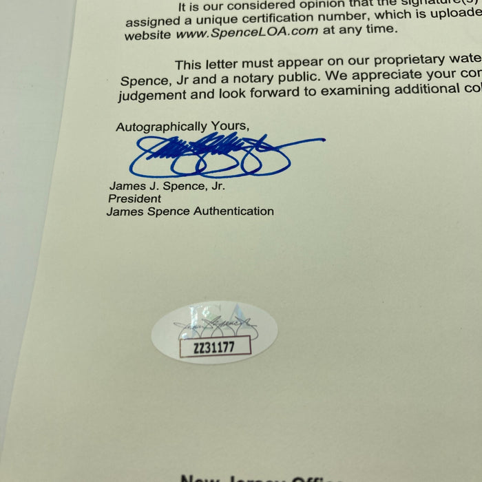 Lou Gehrig Sweet Spot Signed Official League Baseball JSA COA RARE