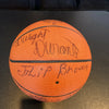 1971 Harlem Magicians Team Signed Official Wilson Basketball With JSA COA