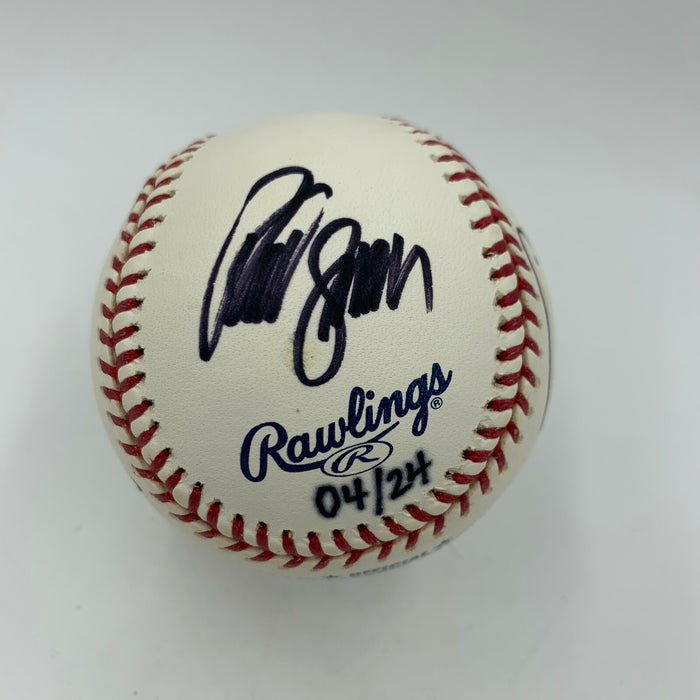 Dario Franchitti Juan Pablo Montoya Reed Sorenson Nascar Signed Baseball JSA COA