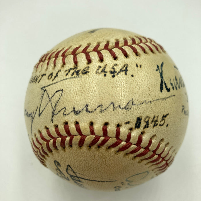 President Harry S. Truman Sweet Spot Signed 1945 Baseball JSA COA