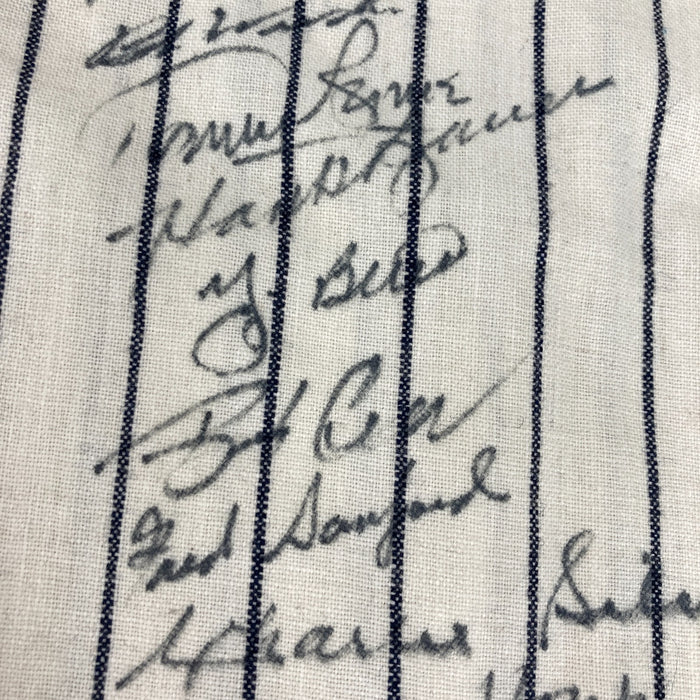 1951 New York Yankees & Giants W.S. Champs Team Signed Jersey PSA DNA MINT 9