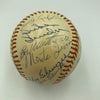 Joe Dimaggio Willie Mays 1970's Hall Of Fame Induction Multi Signed Baseball JSA