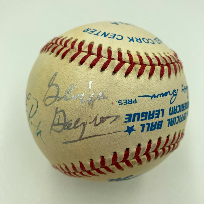 1970's Disco Legends Signed American League Baseball With Carol Douglas