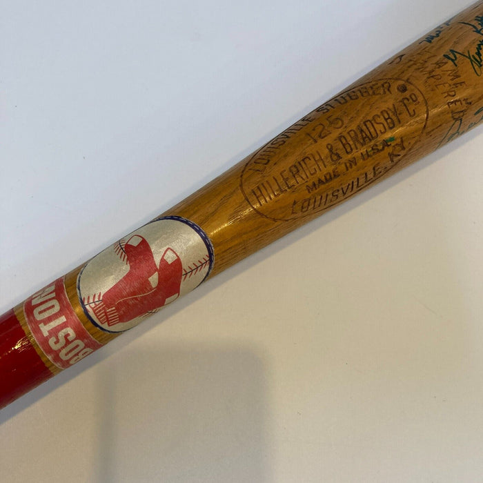 Carl Yastrzemski Boston Red Sox Legends Multi Signed Baseball Bat JSA COA