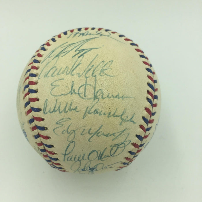 1995 All Star Game Team Signed Baseball Kirby Puckett Cal Ripken Jr SGC COA