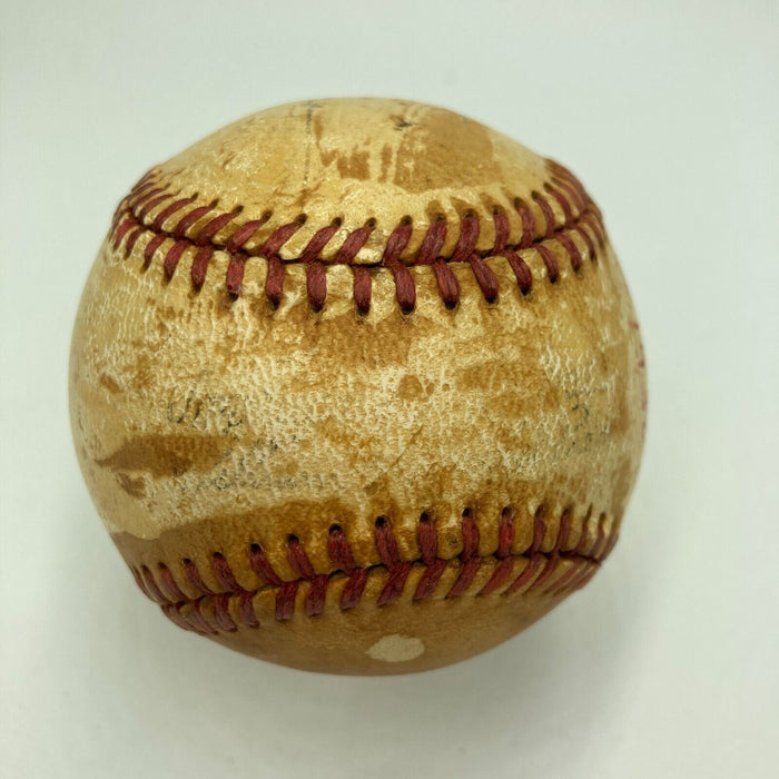 President Harry S. Truman First Pitch Of 1950 Season Single Signed Baseball PSA