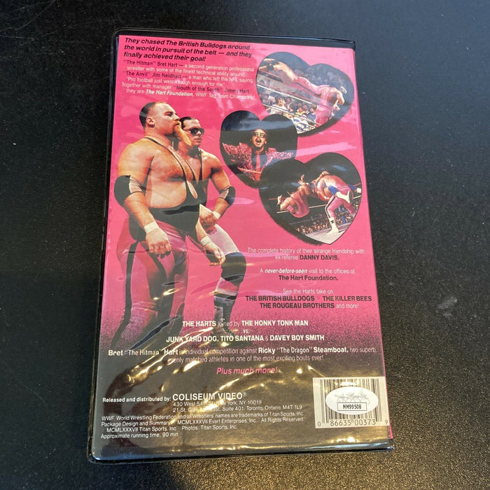 Jim The Anvil Neidhart Signed Vintage WF Wrestling VHS Movie JSA COA