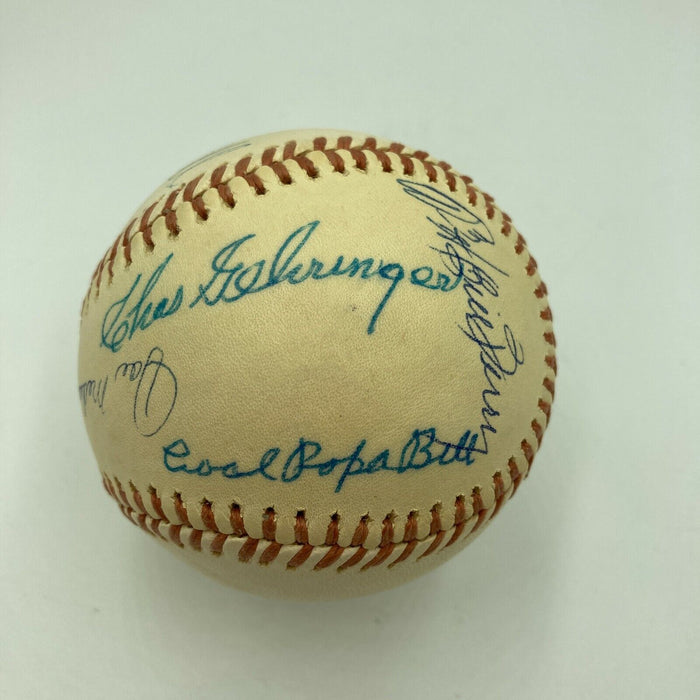 Joe Medwick Sweet Spot Hall Of Fame Multi Signed American League Baseball JSA