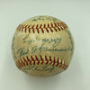 Beautiful 1958 Cubs Team Signed National League Baseball Ernie Banks JSA COA