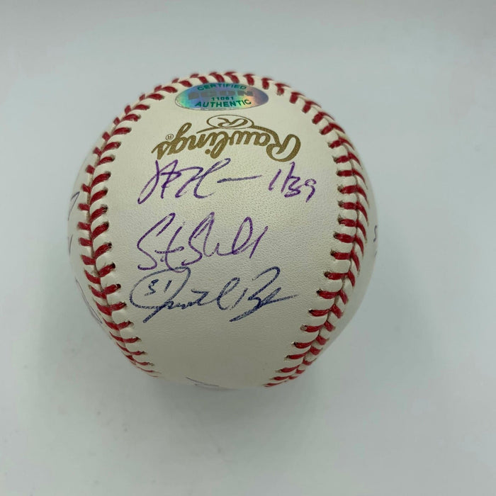 Derek Jeter Chipper Jones 2009 WBC Team USA Team Signed Baseball 26 Sigs JSA COA