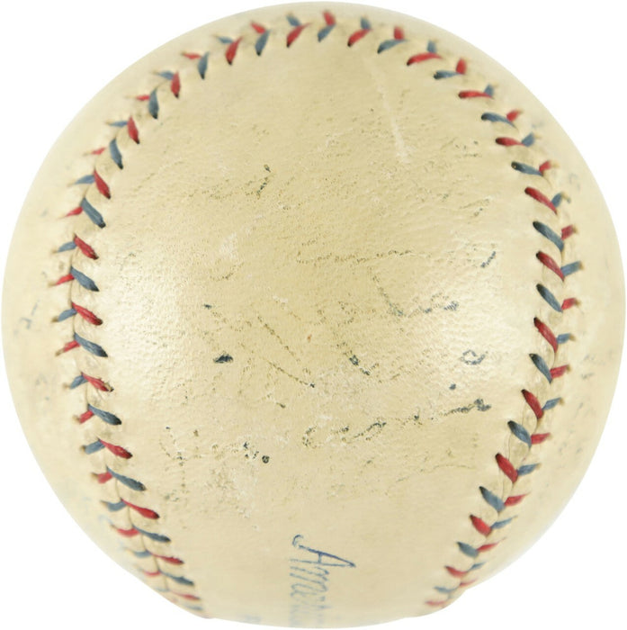 1929 Philadelphia Athletics A's World Series Champs Team Signed Baseball PSA DNA