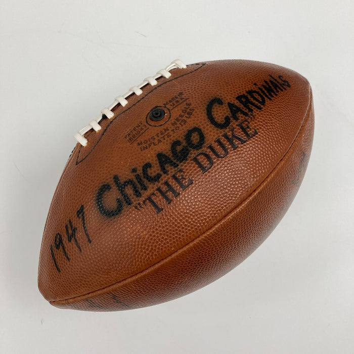 1947 Chicago Cardinals NFL Champions Team Signed Game Football JSA COA