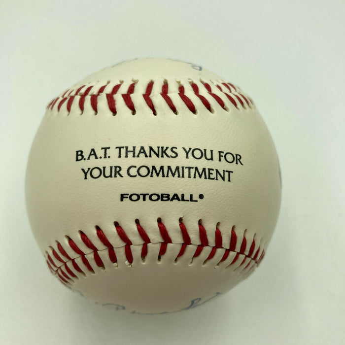 Larry Doby Steve Carlton Multi Signed 1995 B.A.T. Awards Baseball