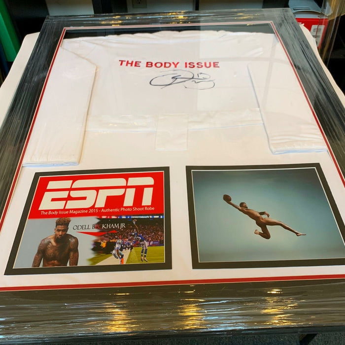 Odell Beckham Jr. Signed Actual Worn Robe From ESPN Body Issue Photoshoot JSA