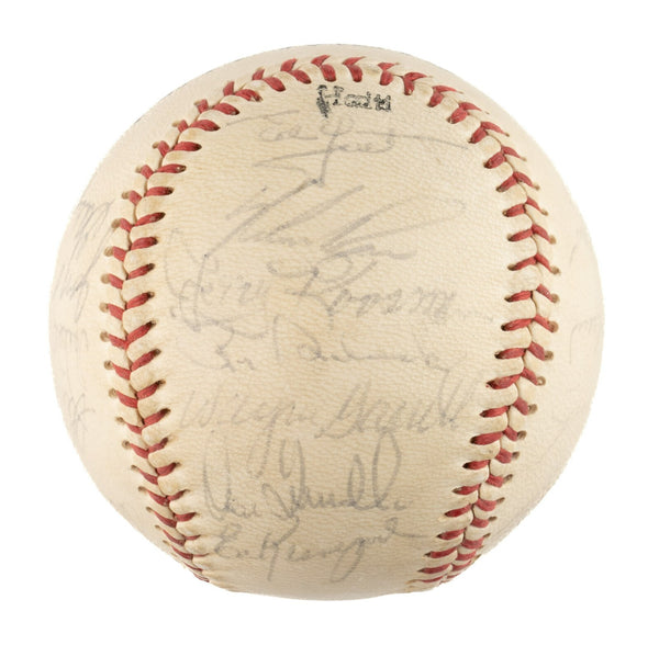 1971 New York Mets Team Signed Baseball Nolan Ryan Tom Seaver  JSA COA