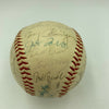 Hank Aaron Eddie Mathews 1961 Atlanta Braves Team Signed NL Baseball JSA COA