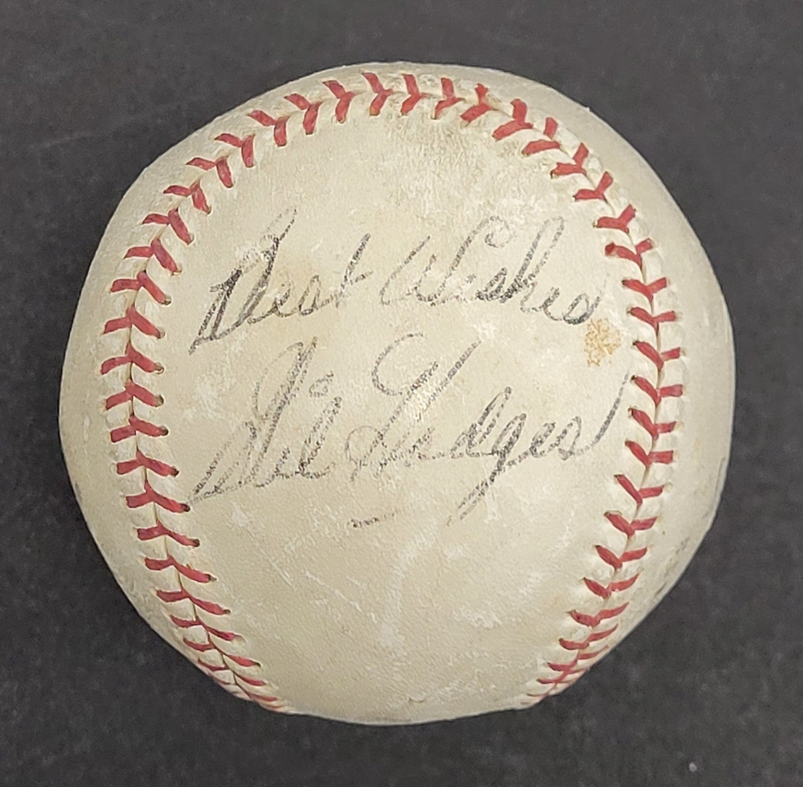 Gil Hodges Single Signed Autographed Baseball JSA COA