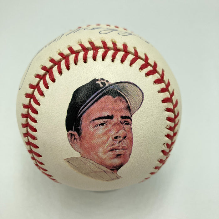 Beautiful Joe Dimaggio Signed American League Baseball PSA Graded MINT 9