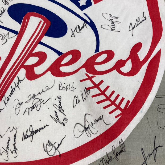 1998 New York Yankees World Series Champs Team Signed Large Pennant 44 Sigs JSA