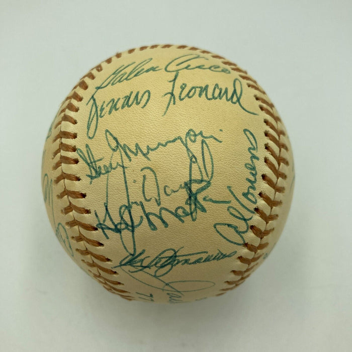 Beautiful George Brett Rookie 1974 Kansas City Royals Team Signed Baseball JSA