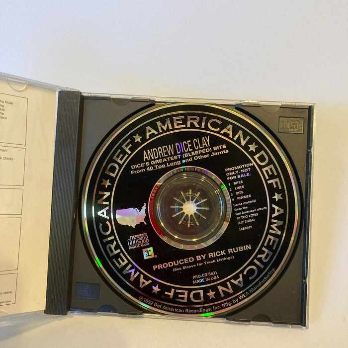 Lot Of (3) Andrew Dice Clay Signed Autographed CD and Cassette Covers