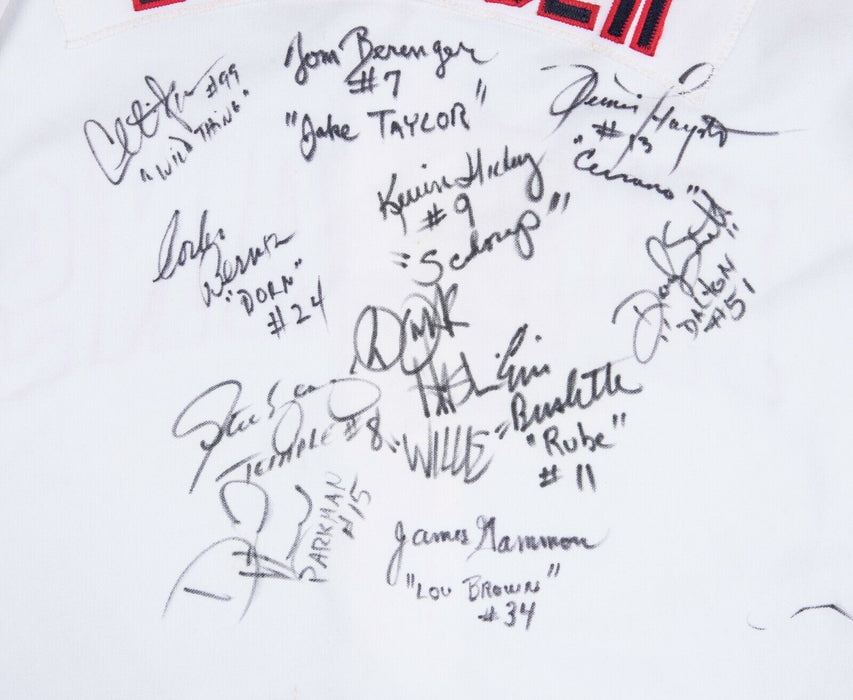 "Major League" Movie Cast Signed Tom Berenger Cleveland Indians Jersey JSA COA