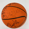 1985-86 Los Angeles Lakers Team Signed Basketball Abdul Jabbar Magic Johnson BAS
