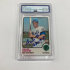 1973 Topps Willie Mays 660 Home Runs Signed Porcelain Baseball Card PSA DNA