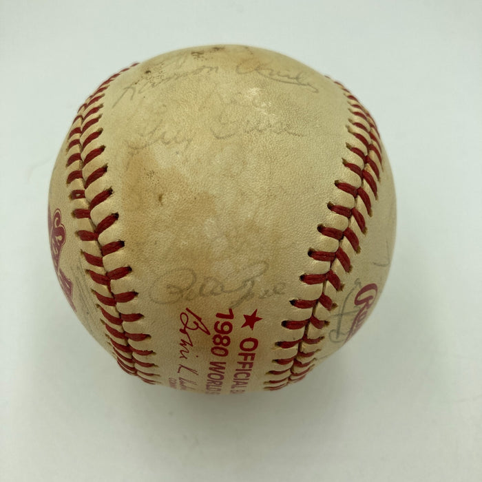 1980 Philadelphia Phillies World Series Champs Team Signed Baseball With JSA COA