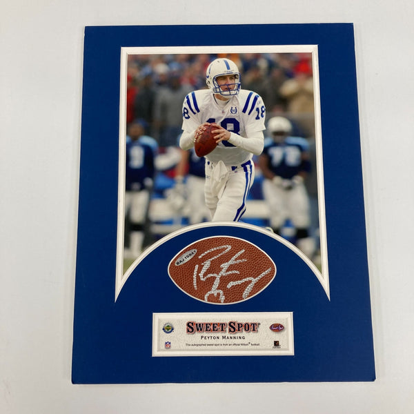 Peyton Manning Signed Auto Football Upper Deck Sweet Spot UDA Certified