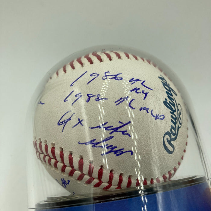 Jose Canseco Signed Inscribed STAT Baseball Beckett BGS Certified