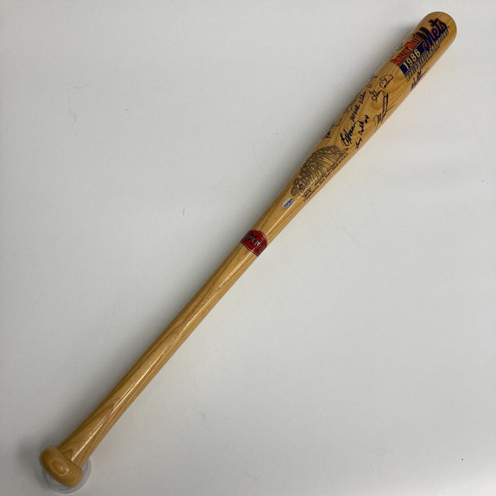 1986 New York Mets Team World Series Champs Signed Bat JSA COA