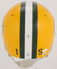Bart Starr Hall Of Fame 1977 Signed Full Size Green Bay Packers Helmet JSA COA