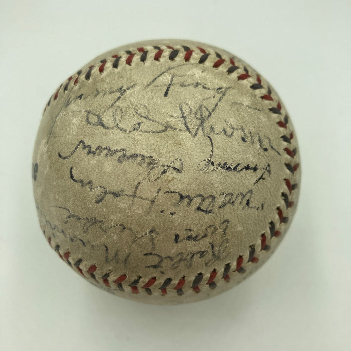 1928 St. Louis Cardinals NL Champs Team Signed Baseball Grover Alexander JSA COA
