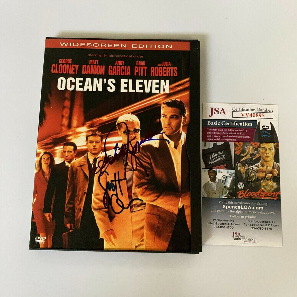 Elliott Gould & Scott Calen Signed Ocean's Eleven DVD Movie JSA COA
