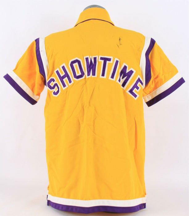 1987 Los Angeles Lakers "Showtime" Game Used Warm Up Suite W/Pants MEARS COA