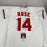 Pete Rose Signed Inscribed Cincinnati Reds STAT Mitchell & Ness Jersey JSA COA