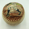 Beautiful Hank Aaron Signed Hand Painted George Sosnak Folk Art Baseball JSA COA