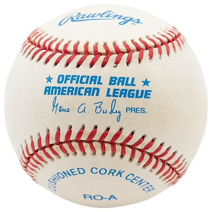 Extraordinary Tiger Woods Rookie Single Signed American League Baseball JSA COA