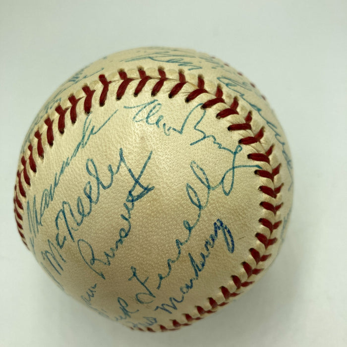 Washington Senators Legends Signed Baseball Moe Berg Goose Goslin 31 Sigs PSA