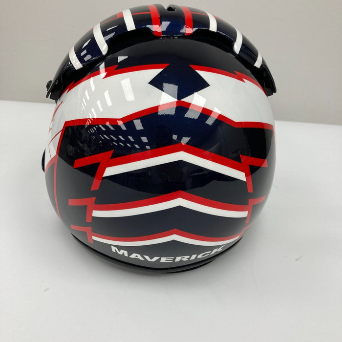 President Donald Trump Full Name Signed Top Gun Maverick Helmet Beckett COA